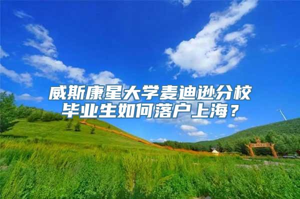 威斯康星大学麦迪逊分校毕业生如何落户上海？