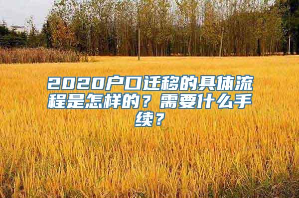 2020户口迁移的具体流程是怎样的？需要什么手续？