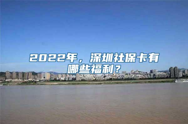 2022年，深圳社保卡有哪些福利？