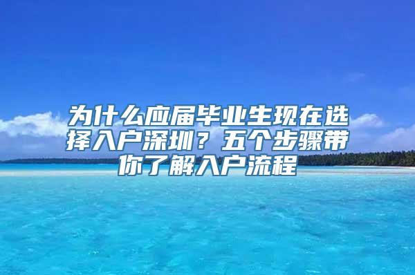 为什么应届毕业生现在选择入户深圳？五个步骤带你了解入户流程