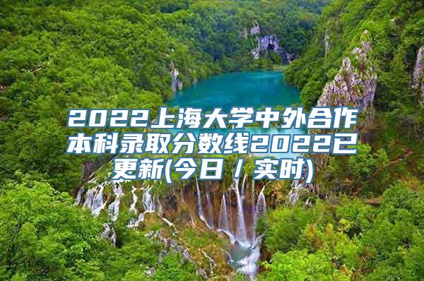 2022上海大学中外合作本科录取分数线2022已更新(今日／实时)