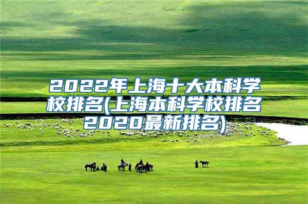 2022年上海十大本科学校排名(上海本科学校排名2020最新排名)