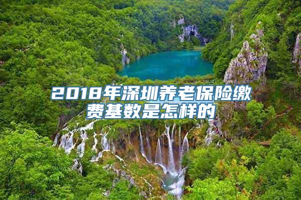 2018年深圳养老保险缴费基数是怎样的