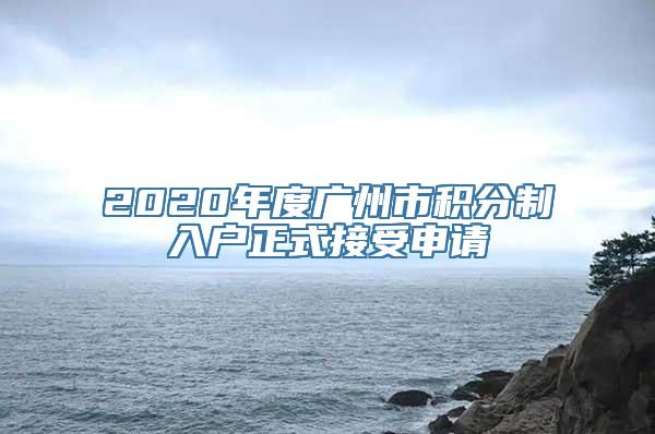 2020年度广州市积分制入户正式接受申请