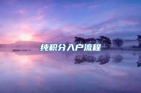 纯积分入户流程