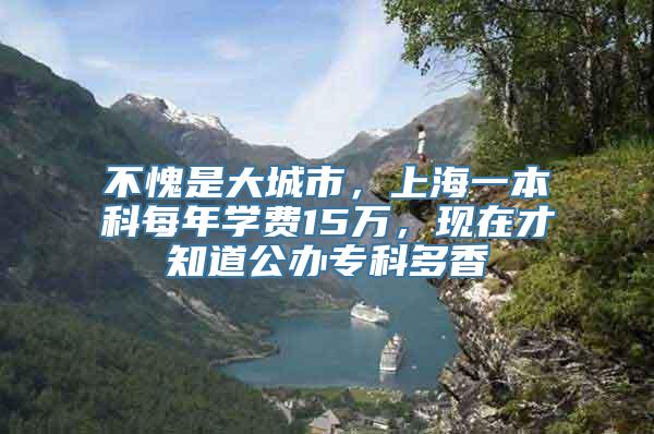 不愧是大城市，上海一本科每年学费15万，现在才知道公办专科多香