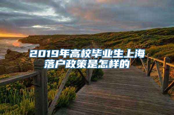 2019年高校毕业生上海落户政策是怎样的