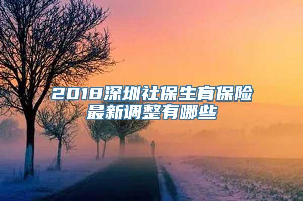 2018深圳社保生育保险最新调整有哪些