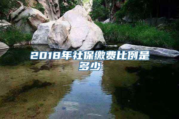 2018年社保缴费比例是多少