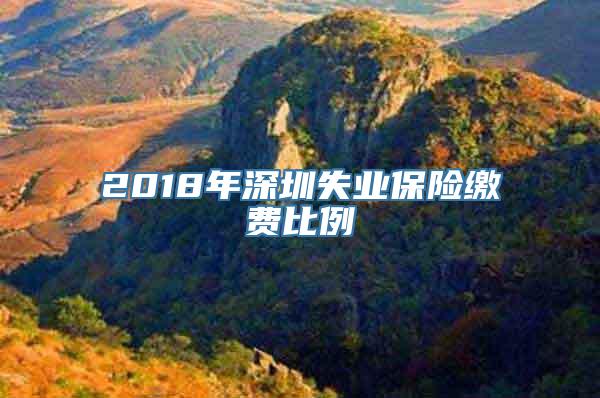 2018年深圳失业保险缴费比例