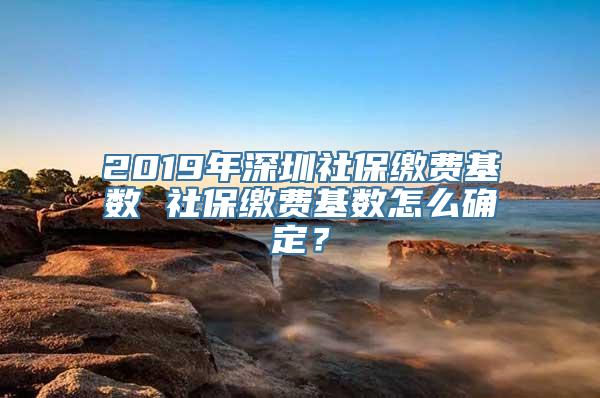 2019年深圳社保缴费基数 社保缴费基数怎么确定？