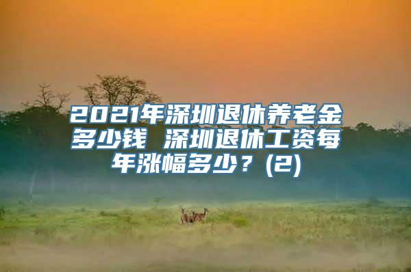 2021年深圳退休养老金多少钱 深圳退休工资每年涨幅多少？(2)