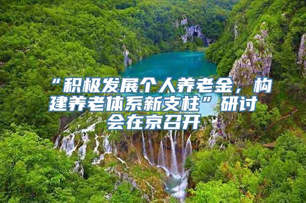 “积极发展个人养老金，构建养老体系新支柱”研讨会在京召开