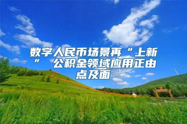 数字人民币场景再“上新” 公积金领域应用正由点及面