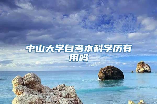中山大学自考本科学历有用吗