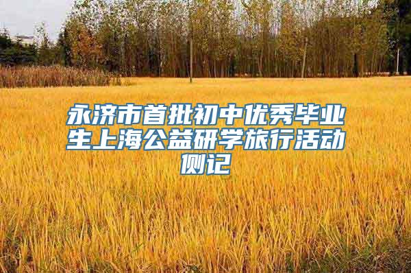 永济市首批初中优秀毕业生上海公益研学旅行活动侧记