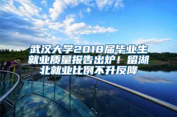 武汉大学2018届毕业生就业质量报告出炉！留湖北就业比例不升反降