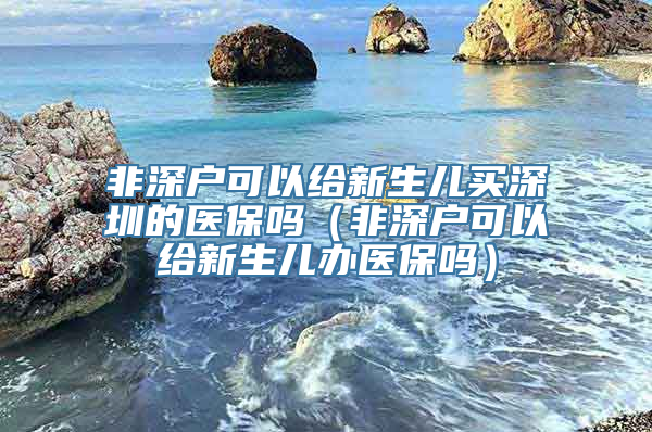 非深户可以给新生儿买深圳的医保吗（非深户可以给新生儿办医保吗）