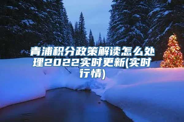 青浦积分政策解读怎么处理2022实时更新(实时行情)