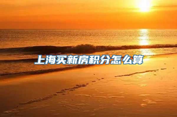 上海买新房积分怎么算