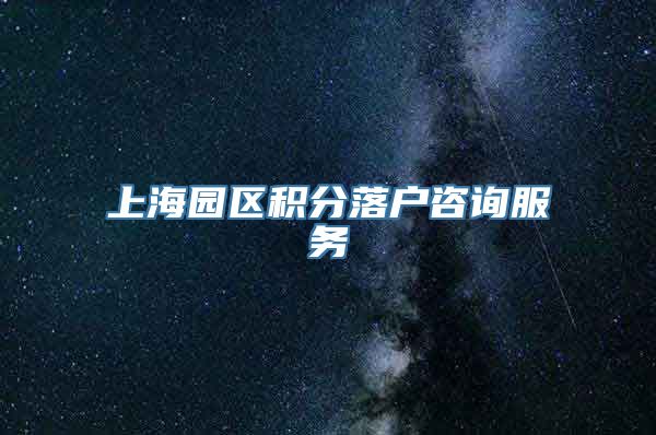 上海园区积分落户咨询服务