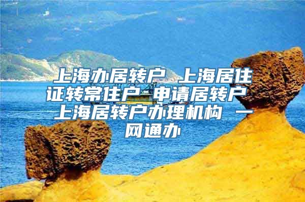 上海办居转户 上海居住证转常住户 申请居转户 上海居转户办理机构 一网通办