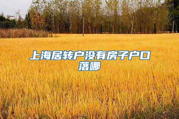 上海居转户没有房子户口落哪