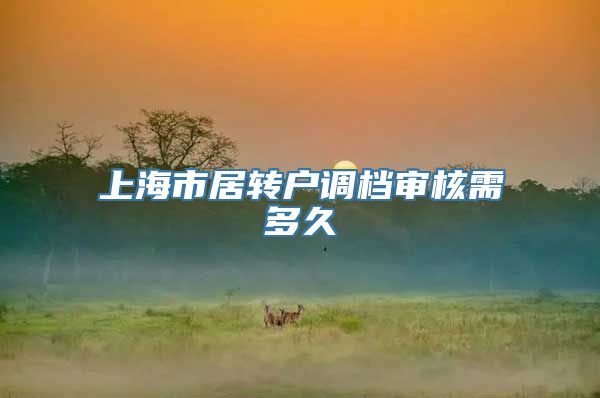 上海市居转户调档审核需多久
