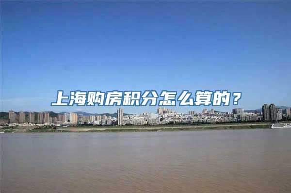 上海购房积分怎么算的？