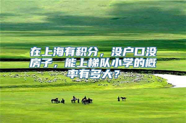 在上海有积分，没户口没房子，能上梯队小学的概率有多大？